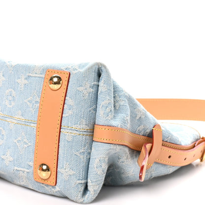 Louis Vuitton Monogram Denim CarryAll PM Sky Blue