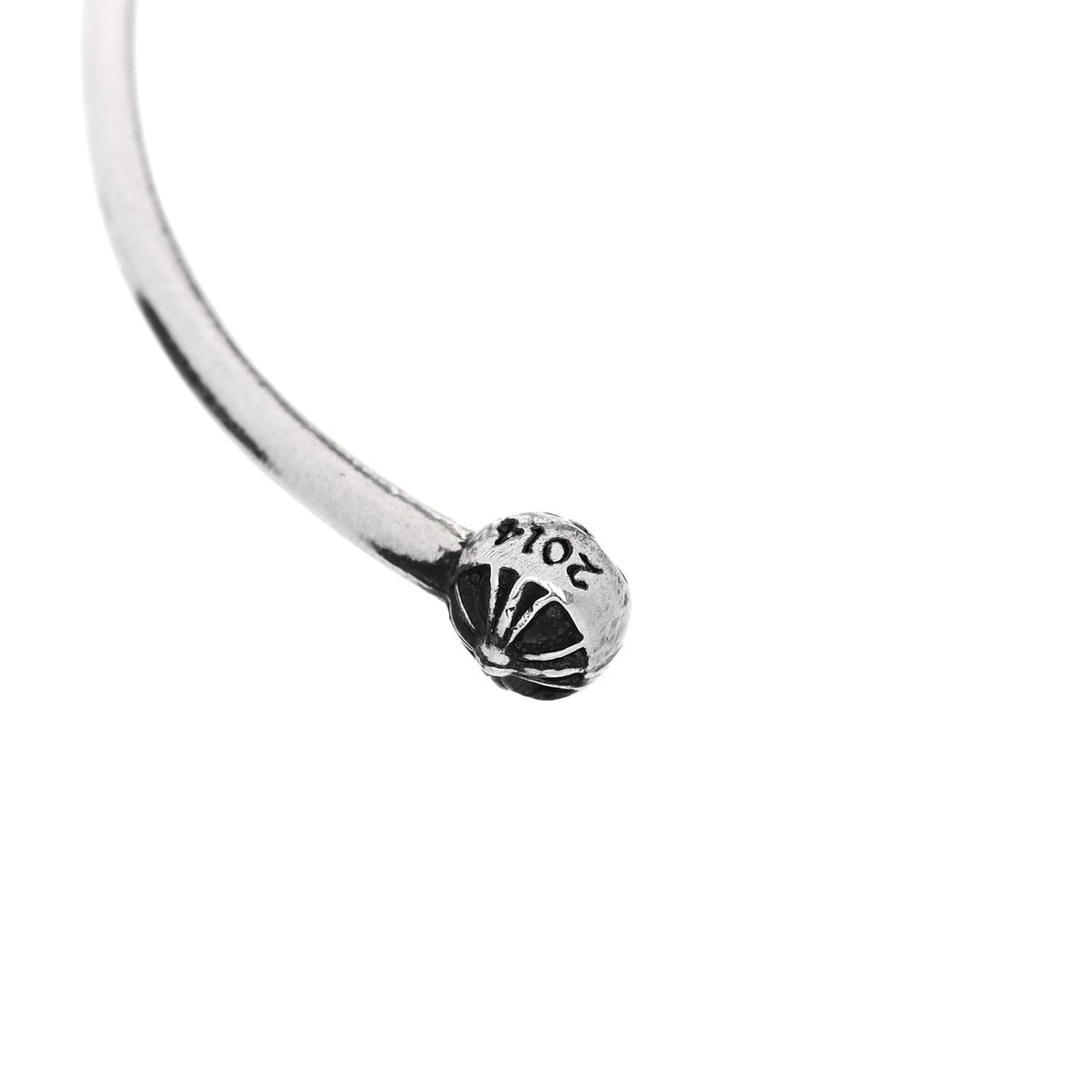 Chrome Hearts Sterling Silver Skinny Multi Cross Cuff Bracelet