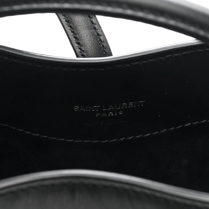 Saint Laurent Shiny Calfskin Le 37 Mini Bucket Bag Black
