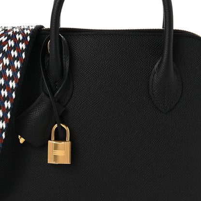 Hermes Epsom 1923 Sangle Bolide 25 Black White