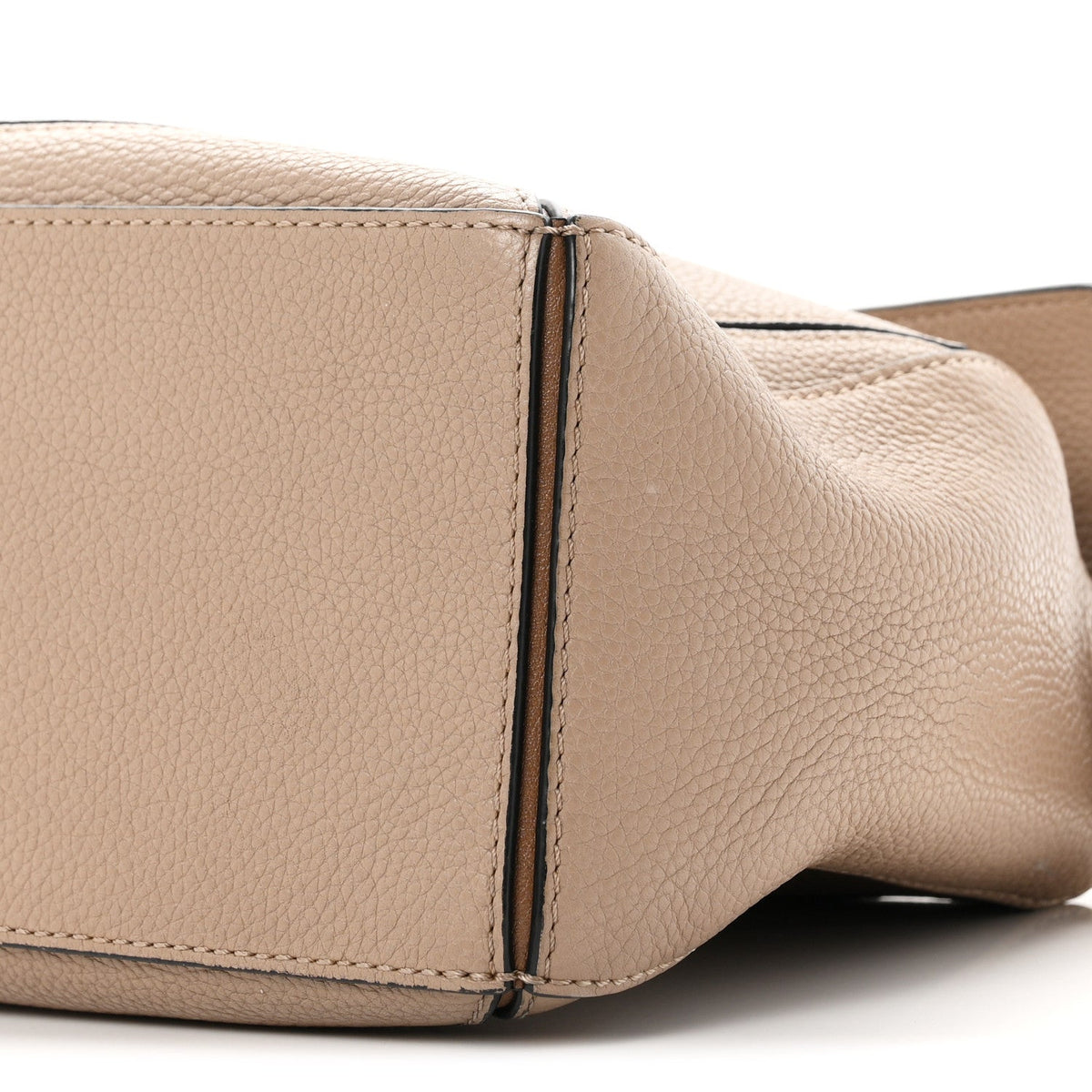 Loewe Grained Calfskin Small Puzzle Bag Sand Mink