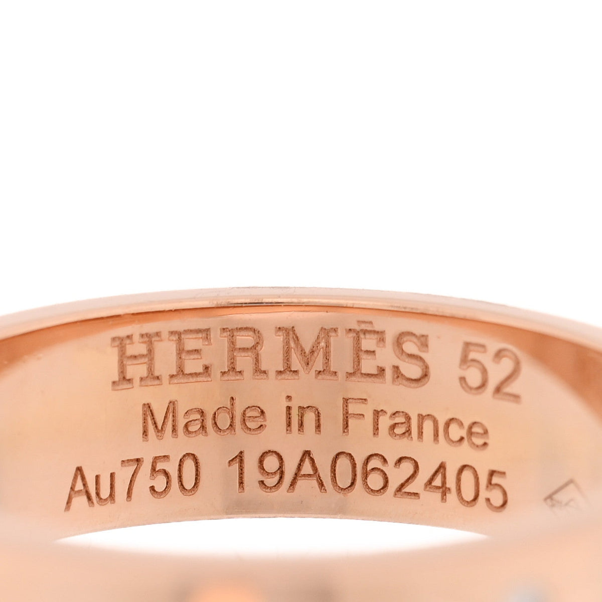 18K Rose Gold Diamond PM Kelly Ring 52 6