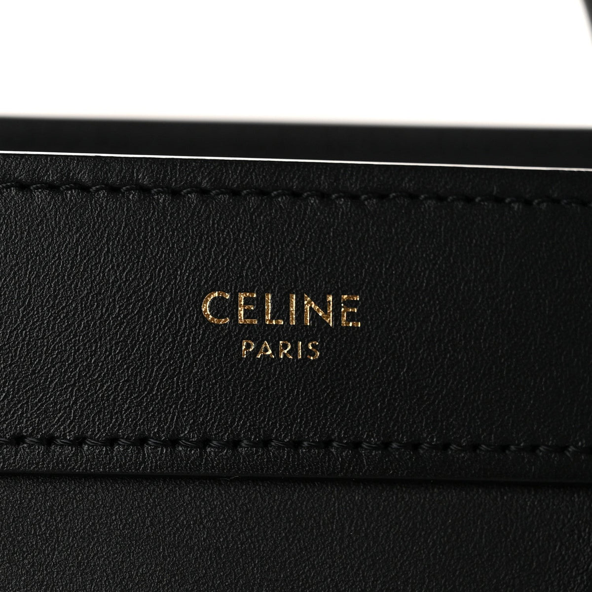 Celine Smooth Calfskin Nano Luggage Black