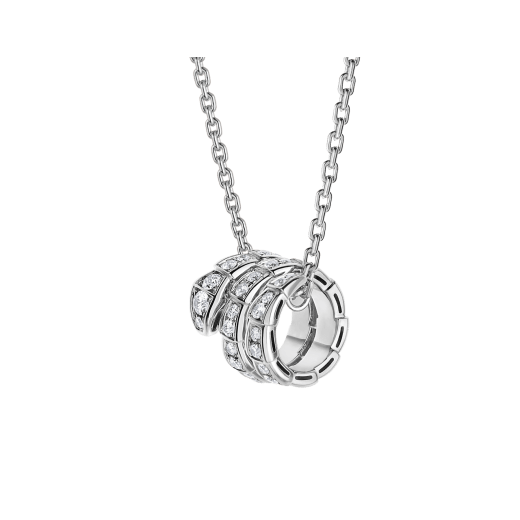 18K Gold Diamonds BVL Serpenti Viper Necklace