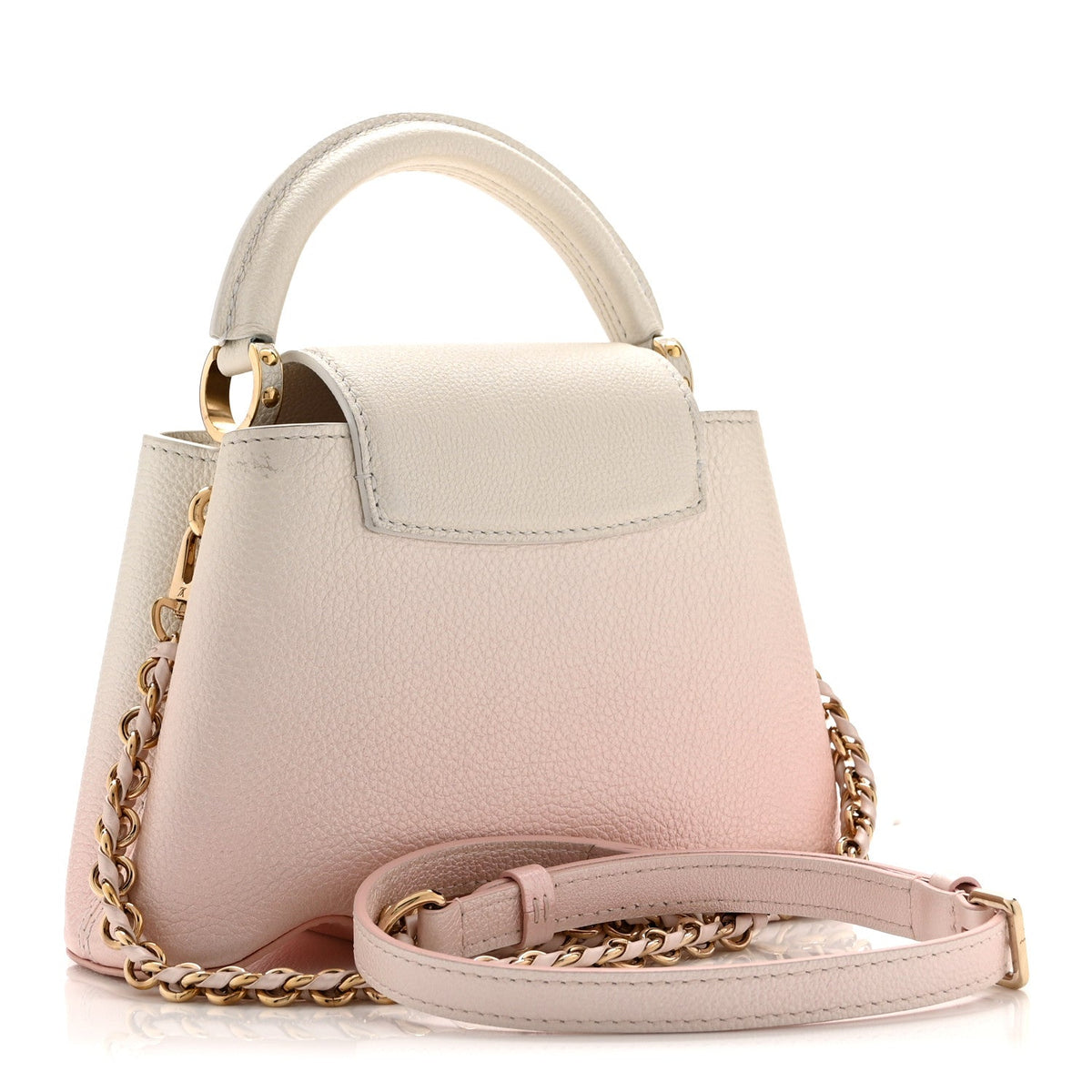 Louis Vuitton Taurillon Ombre Capucines Capushell Mini Shaded Pink