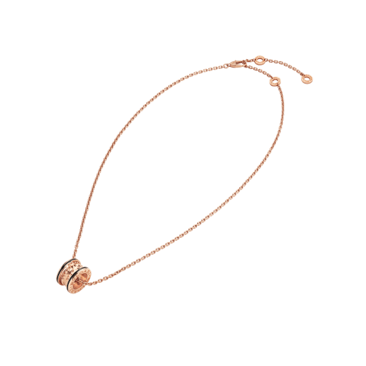 18K Rose Gold Black Ceramic B.zero1 Necklace
