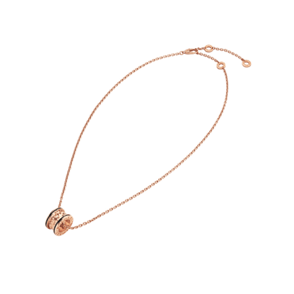 18K Rose Gold Black Ceramic B.zero1 Necklace