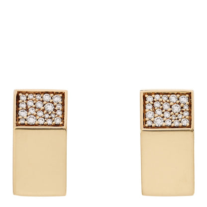 Tiffany 18K Yellow Gold Diamond Out of Retirement Earrings