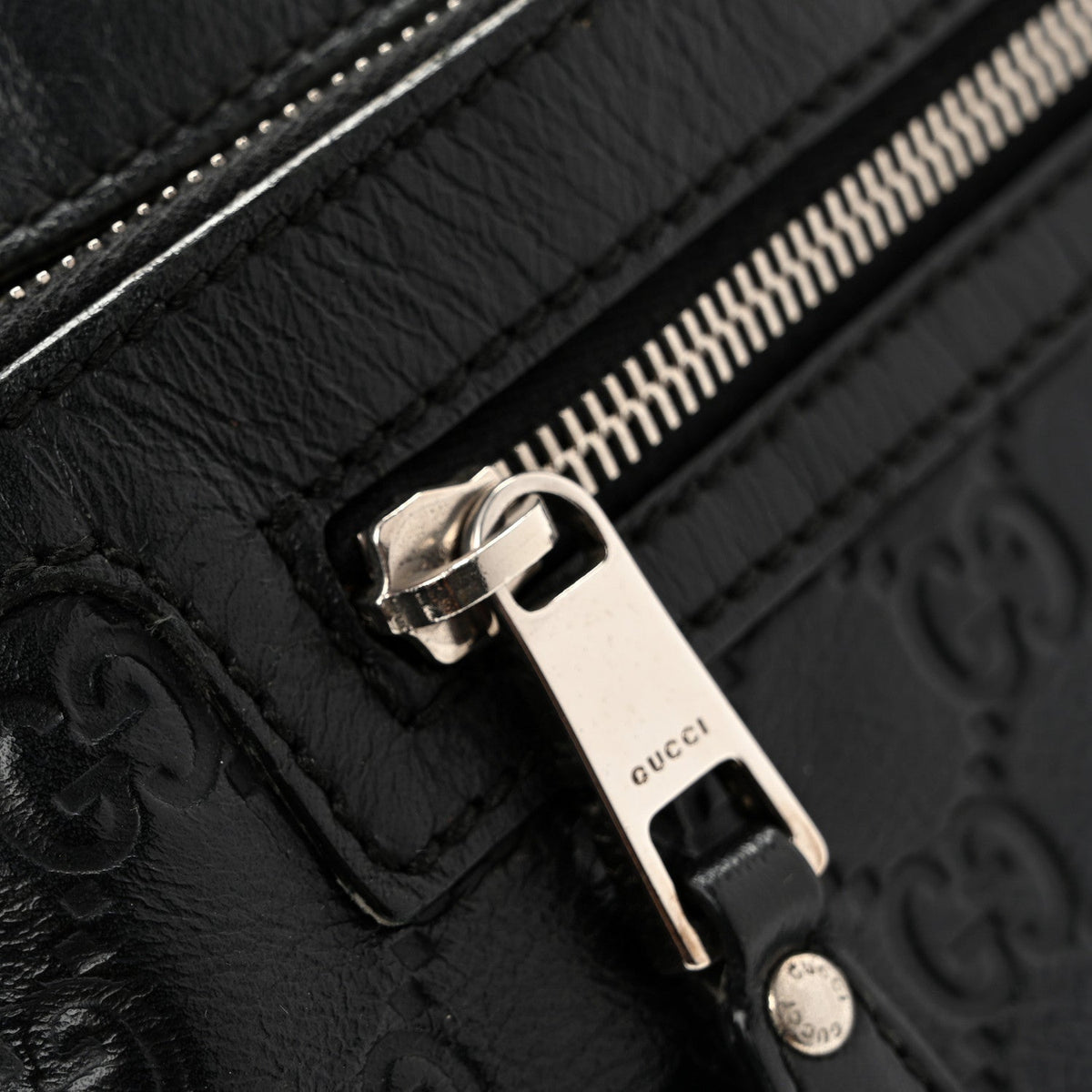 Gucci Guccissima Web Belt Bag Black