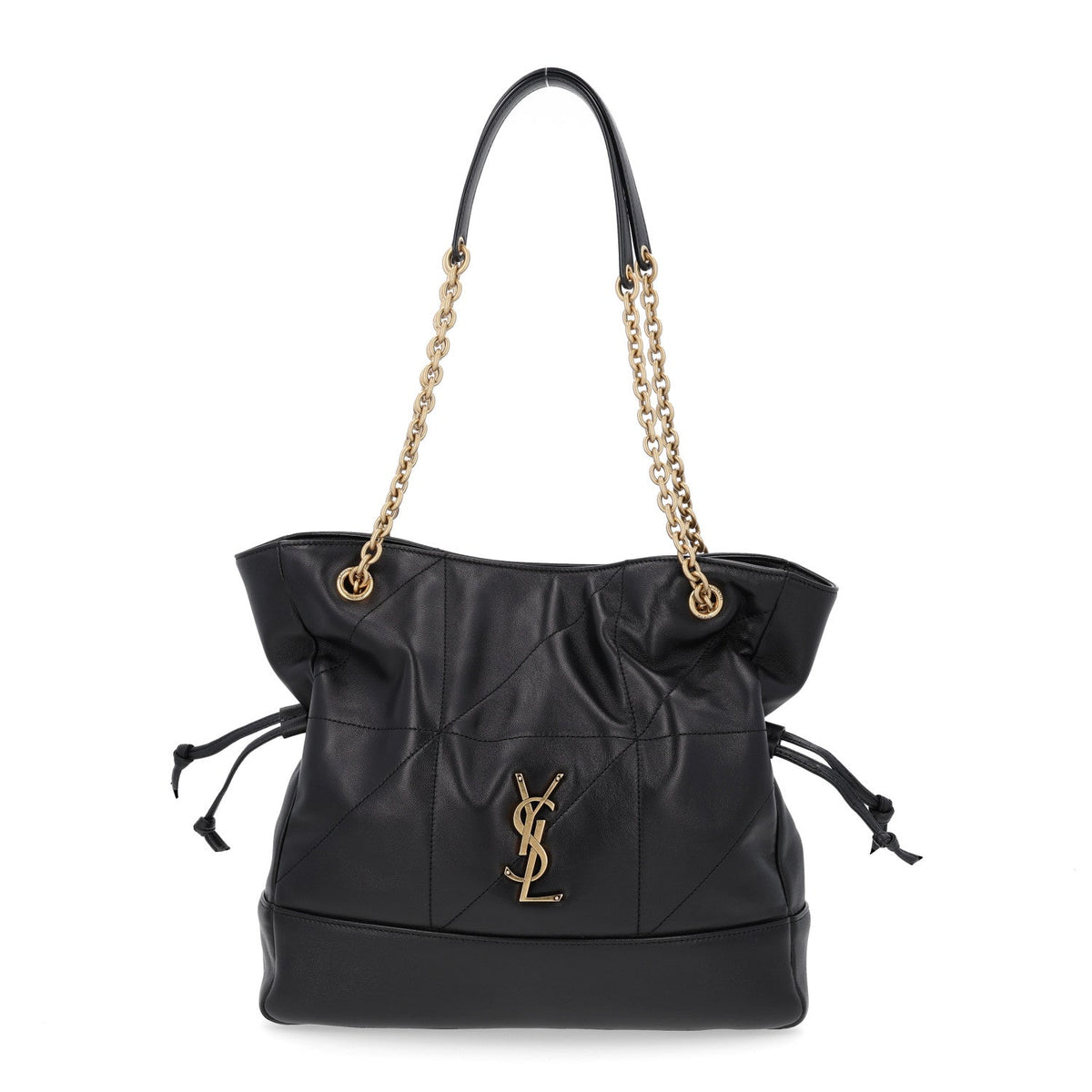 Saint Laurent Lambskin Small Jamie Shopping Tote Black