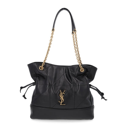 Saint Laurent Lambskin Small Jamie Shopping Tote Black