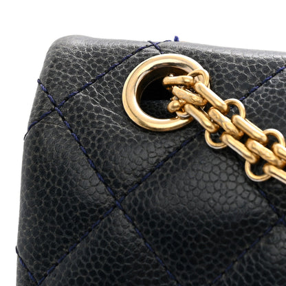 Chanel Caviar Quilted 2.55 Reissue 226 Flap Bag Navy Blue 1985238