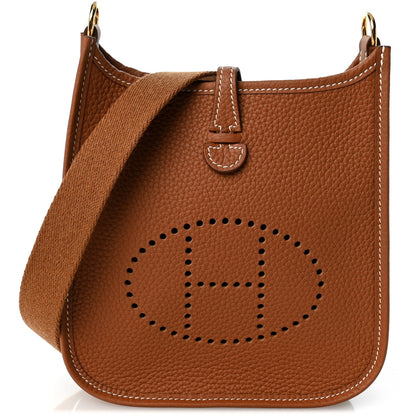 Hermes Taurillon Clemence Evelyne TPM Gold