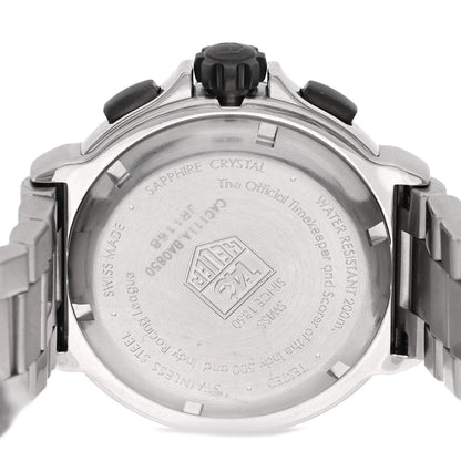 Tag Heuer Stainless Steel 41mm Formula 1 Indy 500 Watch Black CAC111A