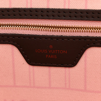 Louis Vuitton Damier Ebene Neo Neverfull MM Rose Ballerine