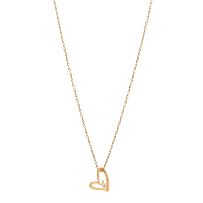 Louis Vuitton Metal Fall In Love Necklace Gold