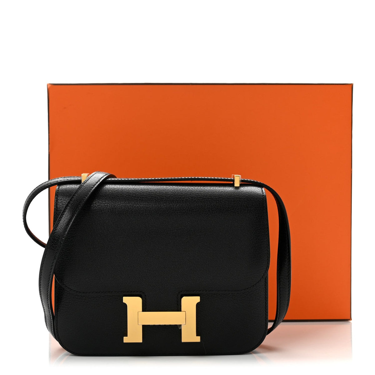 Hermes Chevre Mysore Constance 18 Black