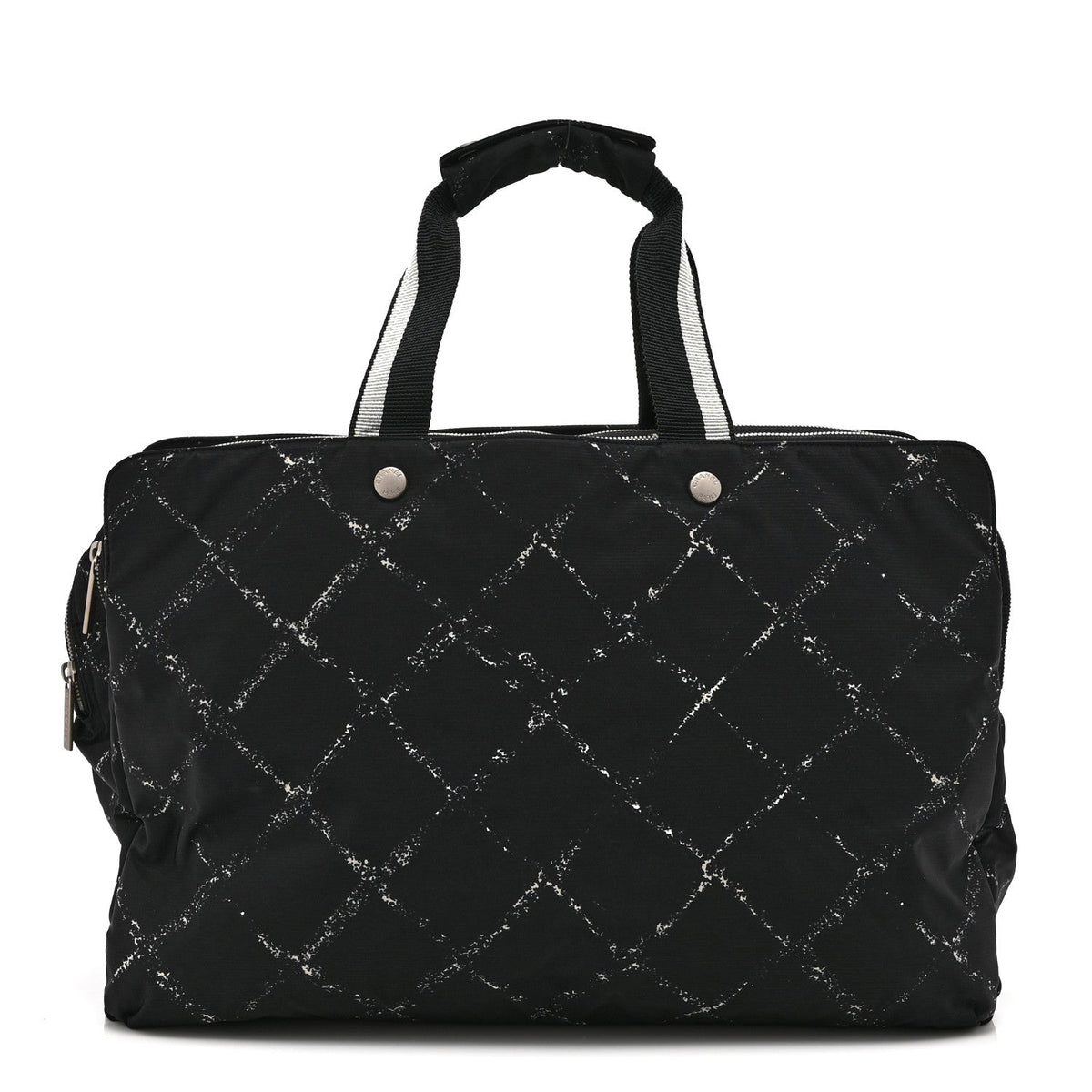 Chanel Nylon Travel Duffel Bag Black