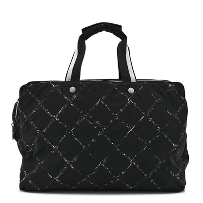 Chanel Nylon Travel Duffel Bag Black