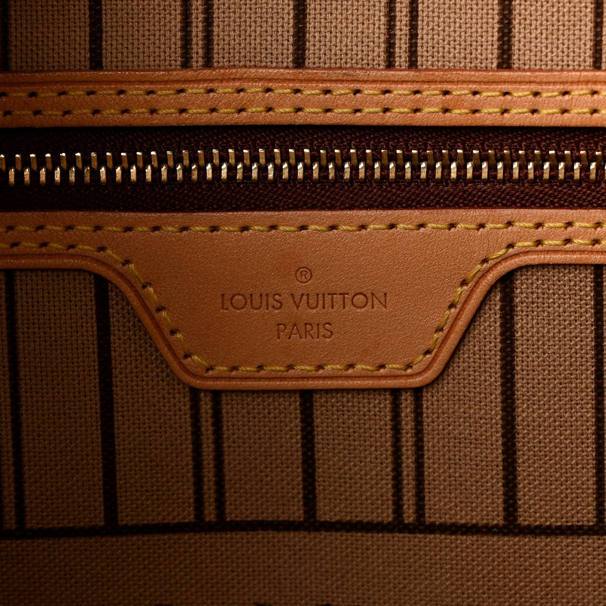 Louis Vuitton Monogram Neo Neverfull MM Tote Bag Brown