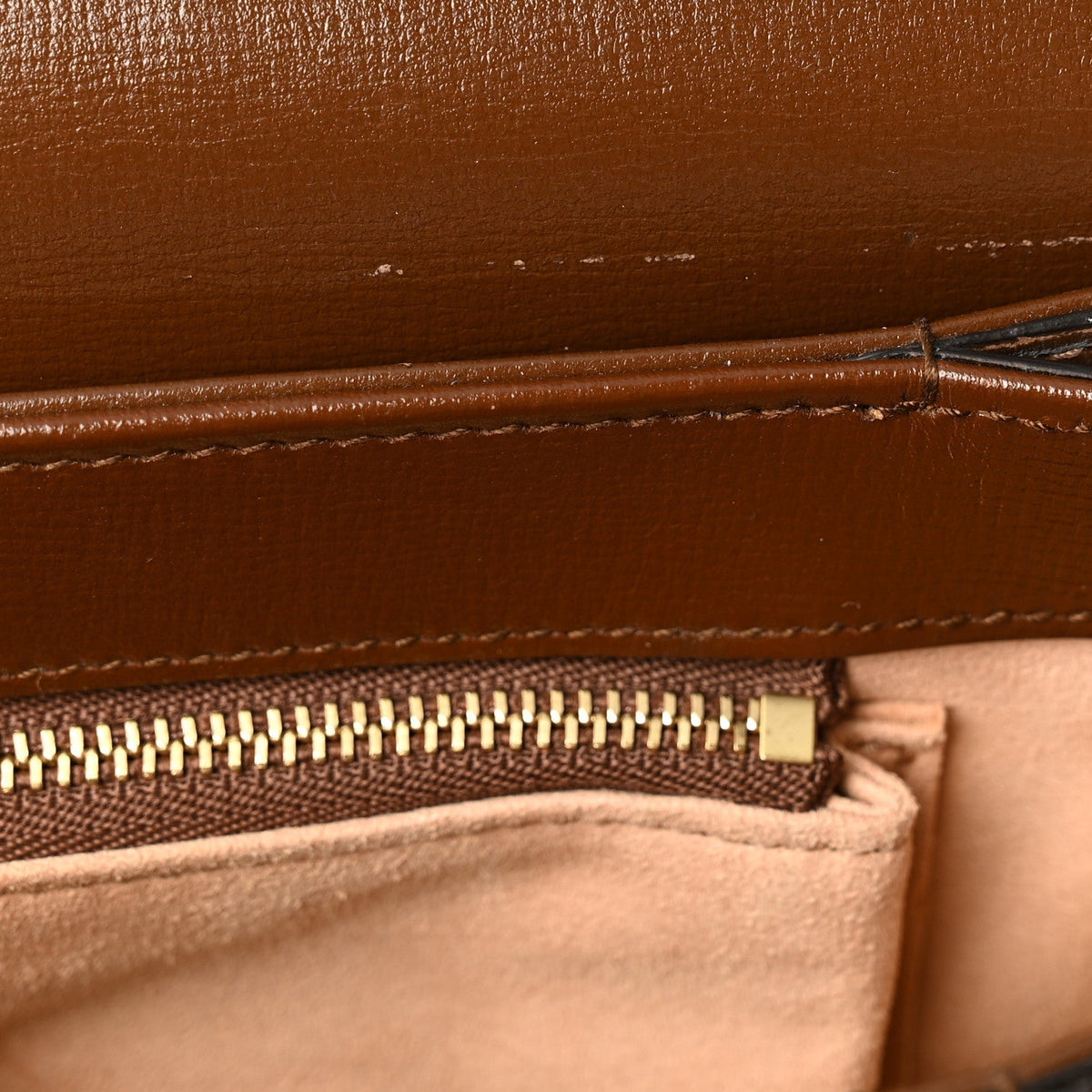 Gucci GG Supreme Horsebit 1955 Shoulder Bag Beige Brown Sugar