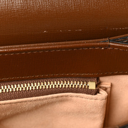 Gucci GG Supreme Horsebit 1955 Shoulder Bag Beige Brown Sugar
