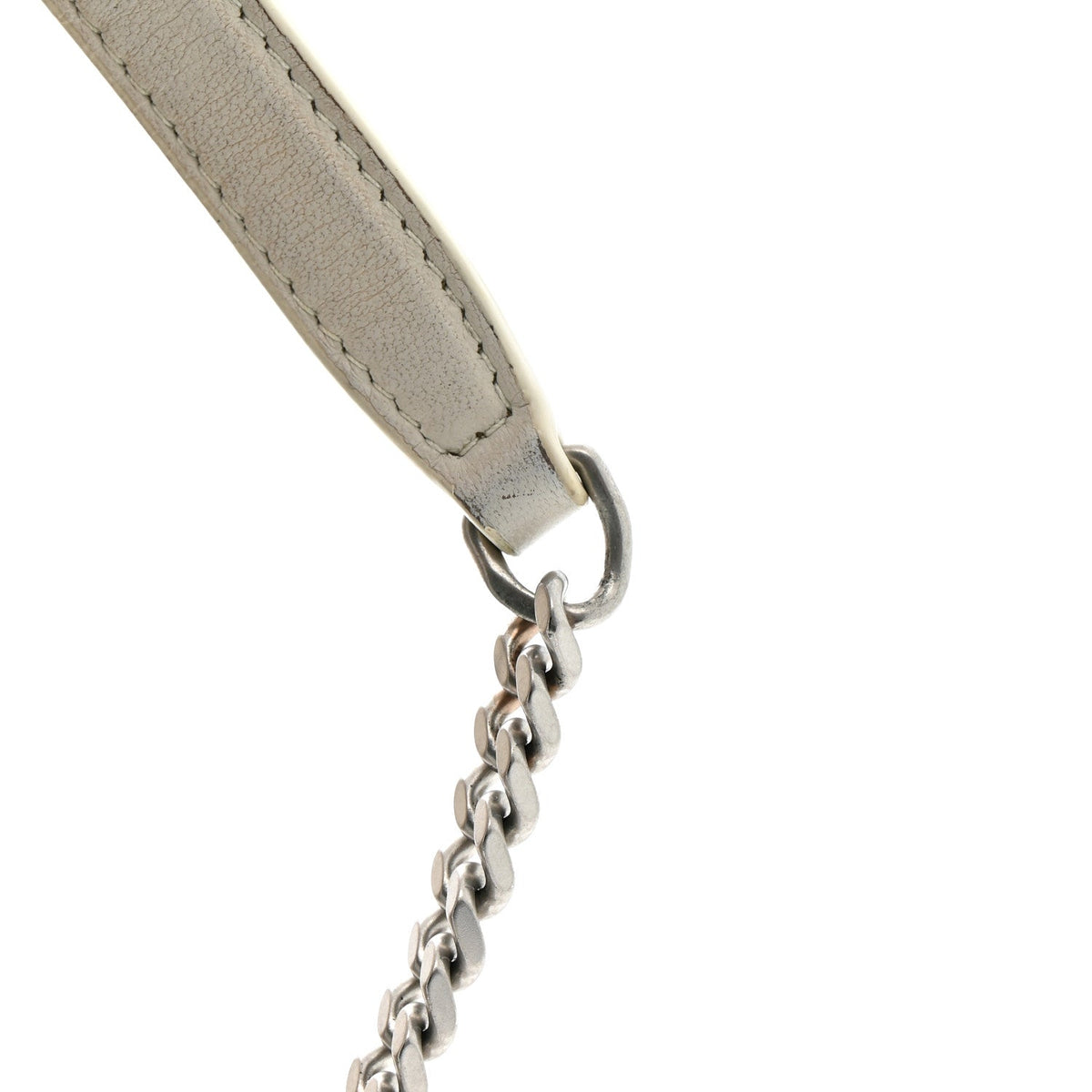 Saint Laurent Lambskin Toy Loulou Puffer Satchel Crema Soft