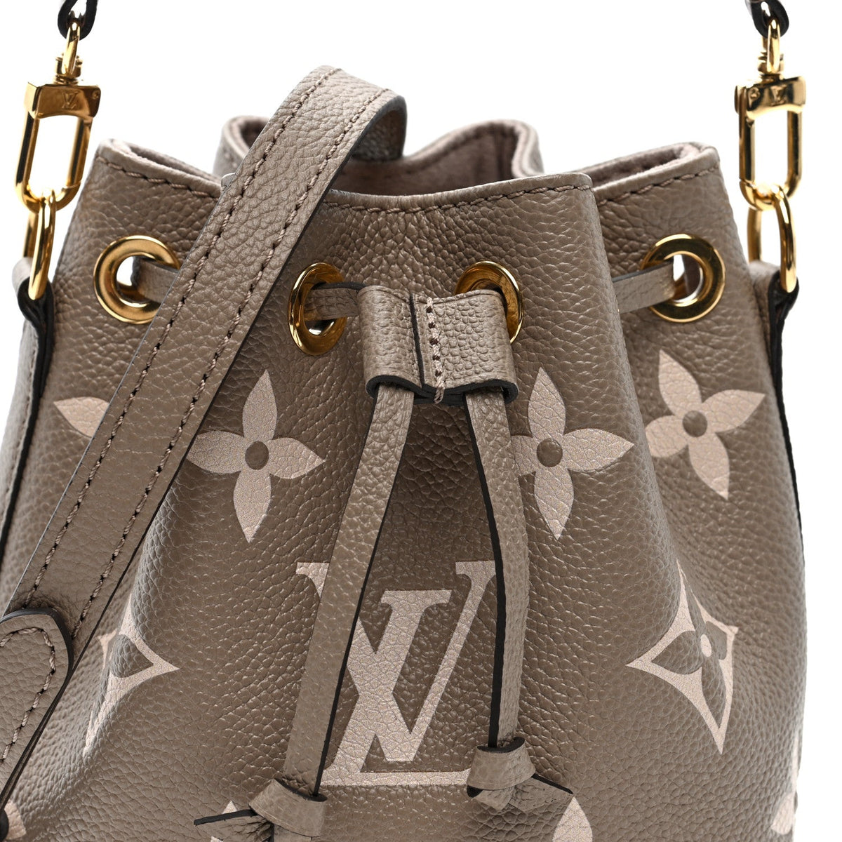 Louis Vuitton Empreinte Monogram Giant Nano Noe Bag Tourterelle Creme