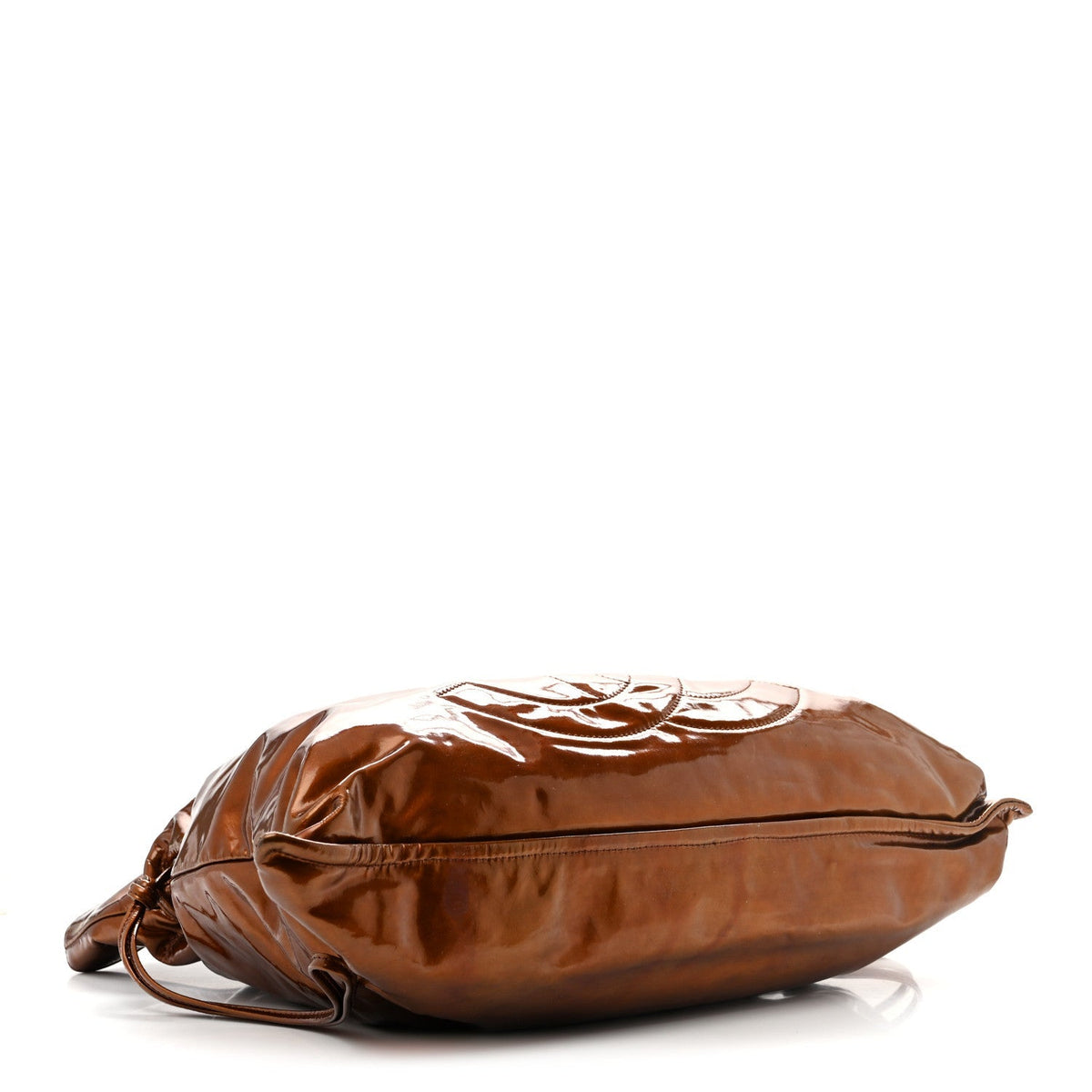 Chanel Patent Bonbons Shopper Tote Bronze 1982111