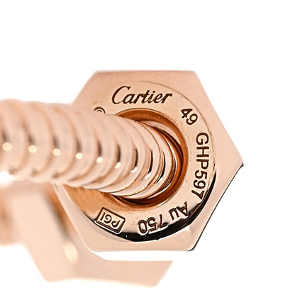 Cartier 18K Pink Gold Ecrou de Cartier Ring 49 5