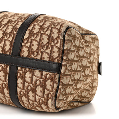 Christian Dior Monogram Canvas Boston Bag Brown