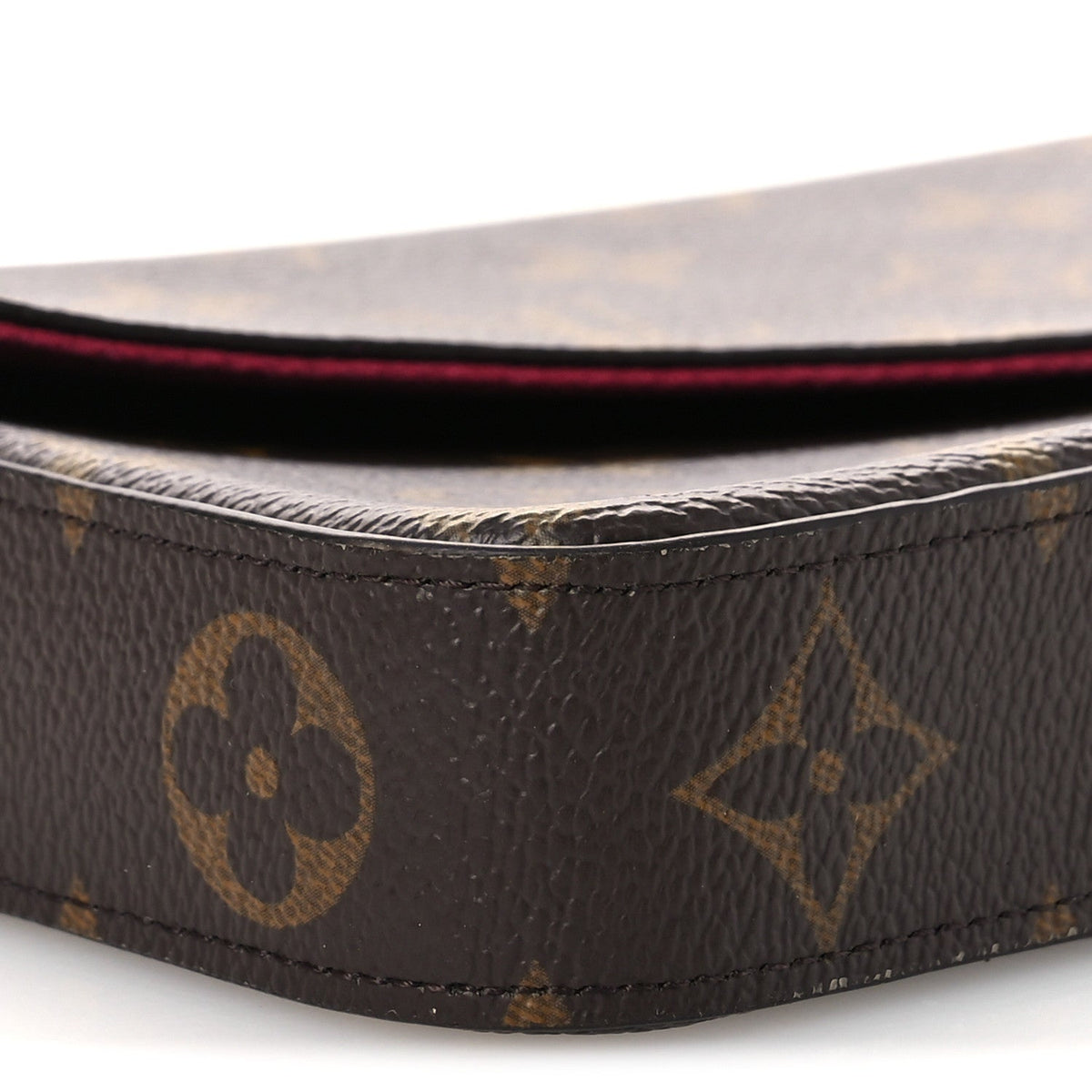 Louis Vuitton Monogram Pochette Felicie Chain Wallet Fuchsia 1927270