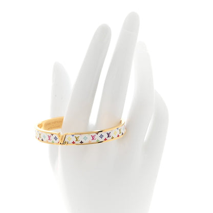 Louis Vuitton Monogram Multicolor LV Initiales Bracelet S White