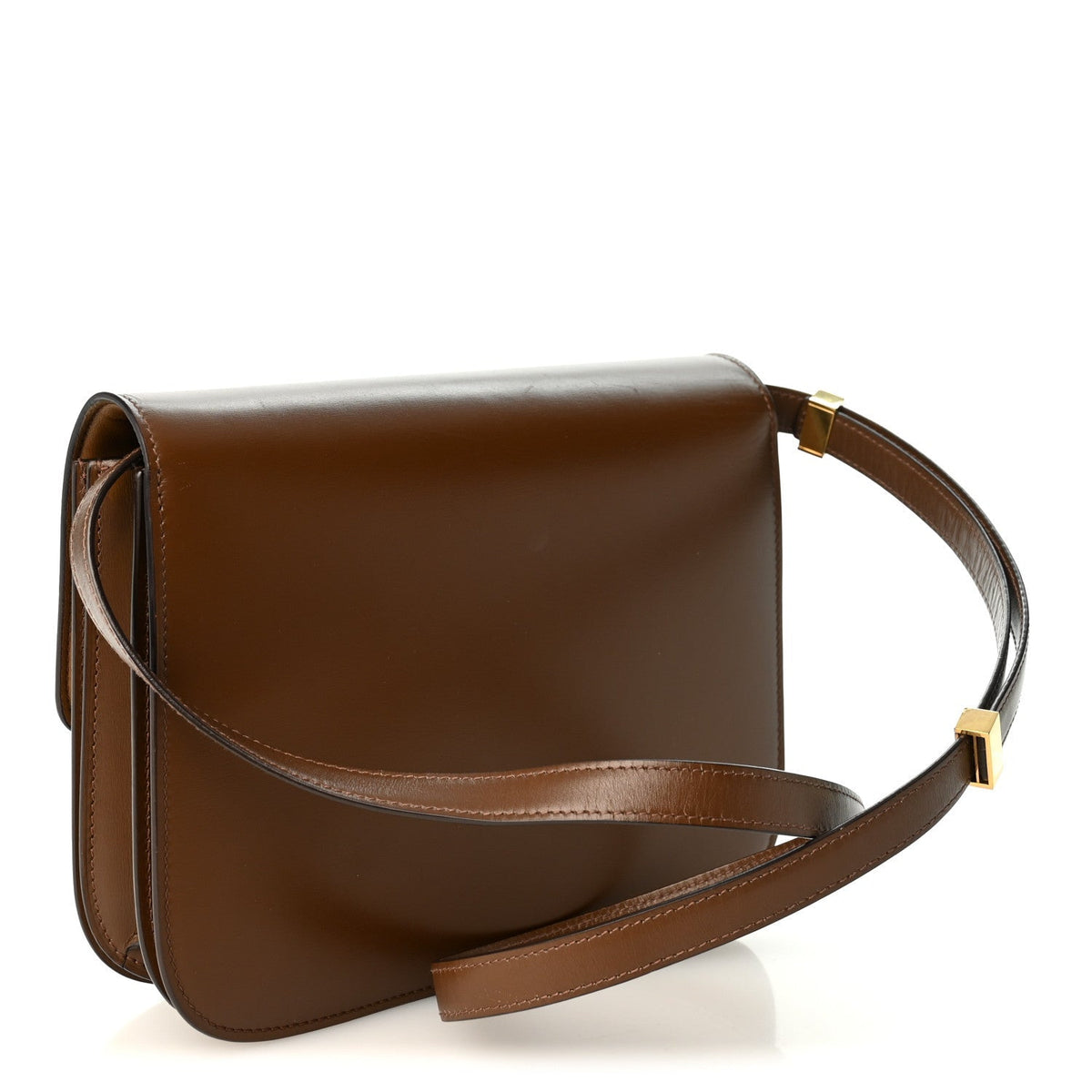 Celine Box Calfskin Medium Classic Box Flap Bag Camel 1985547