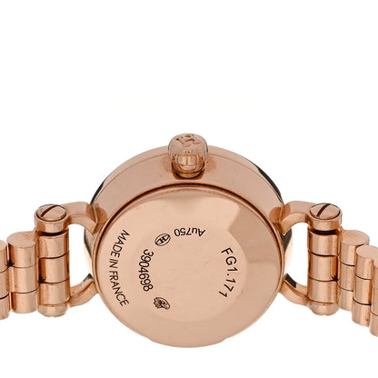 Hermes 18K Rose Gold Diamond 16mm Faubourg Quartz Watch