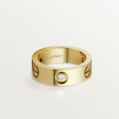 18K Gold 3 Diamonds Cartier Love Ring