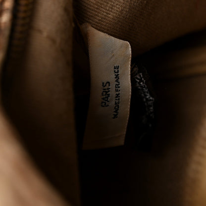 Christian Dior Monogram Canvas Boston Bag Brown