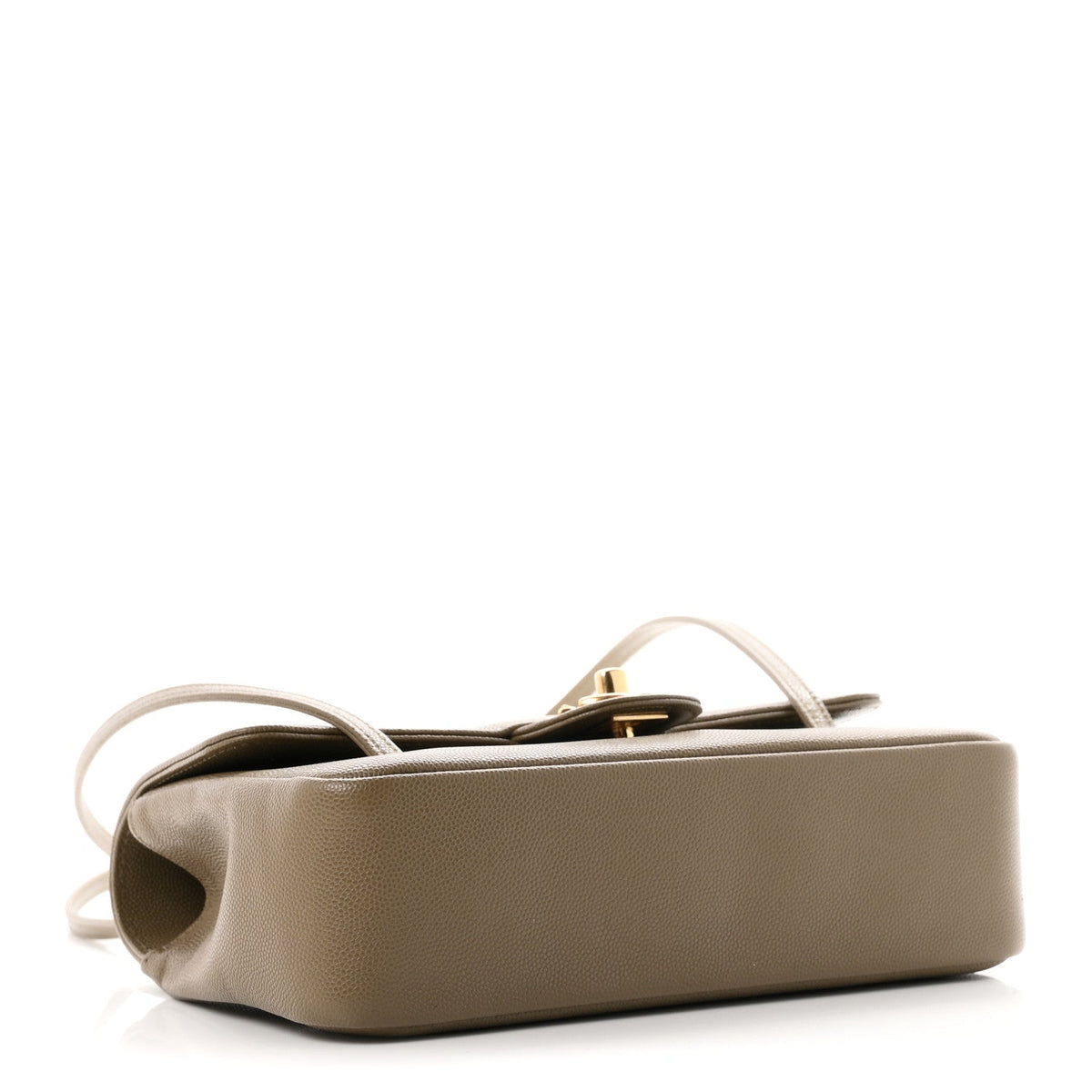 Chanel Shiny Caviar Preppy Coco Small Flap Bag Dark Khaki