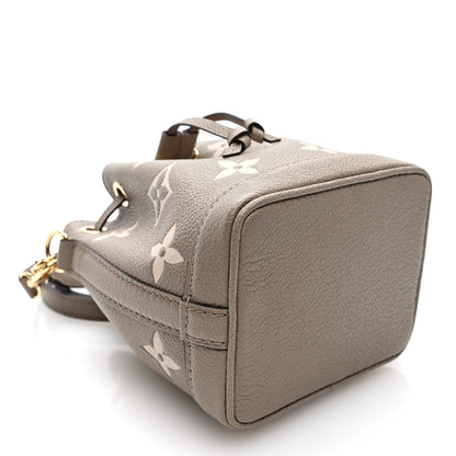 Louis Vuitton Empreinte Monogram Giant Nano Noe Bag Tourterelle Creme
