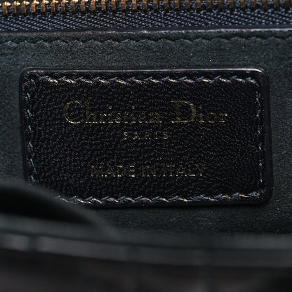 Christian Dior Lambskin Cannage Large Dioraddict Flap Black