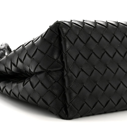 Bottega Veneta Nappa Intrecciato Medium Andiamo Shoulder Bag Black