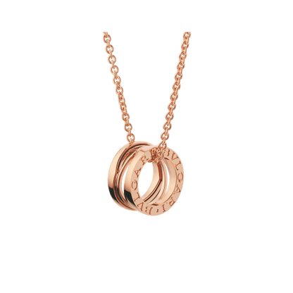 Bulgari 18K Rose Gold B.zero1 Pendant Necklace
