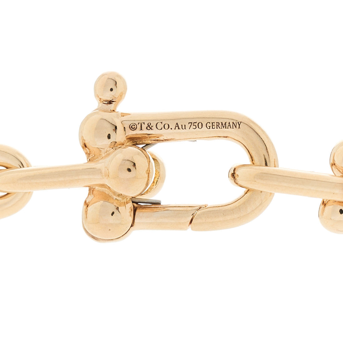 Tiffany 18K Rose Gold HardWear Link Necklace