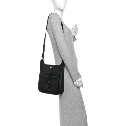 Tom Ford Grained Calfskin Rialto Crossbody Black