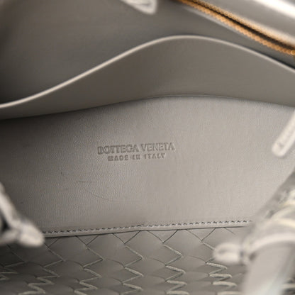 Bottega Veneta Nappa Intrecciato Small Andiamo Shoulder Bag Sterling