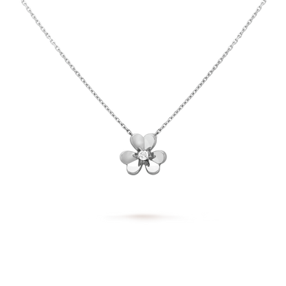 18K Gold Diamond VCA Frivole Mini Pendant