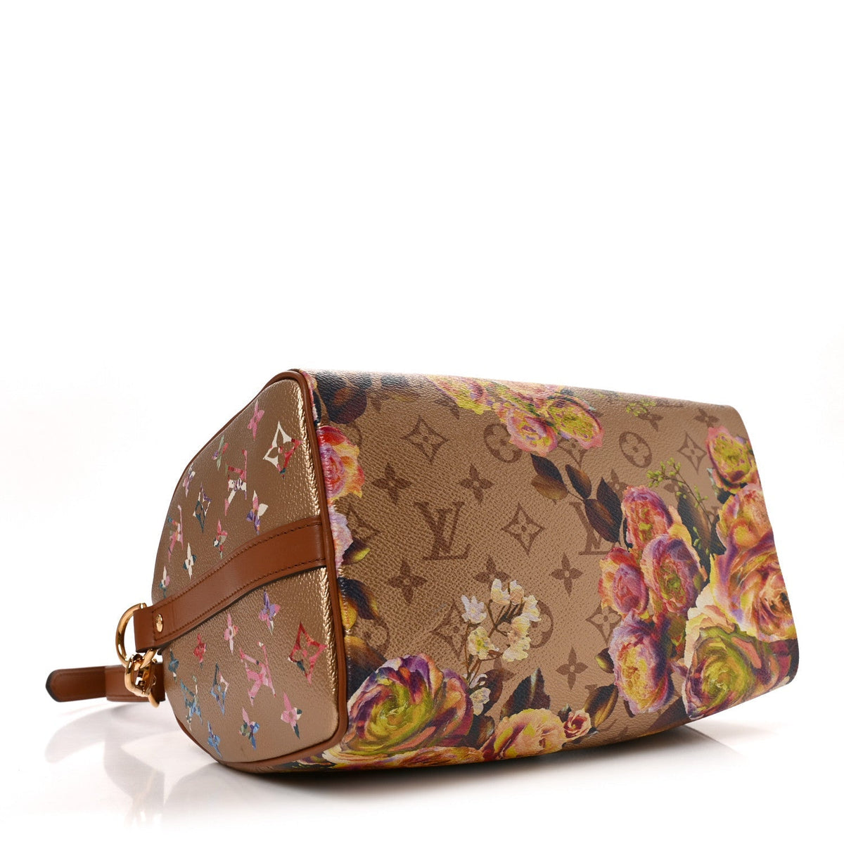 Louis Vuitton Canvas Monogram LV Garden Speedy Bandouliere 25 Gold