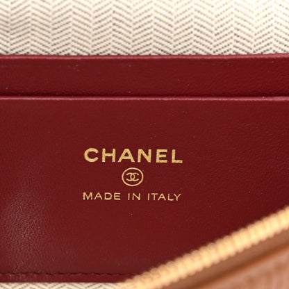 Chanel Grained Calfskin Small Supple Trapeze Vanity With Chain Camel