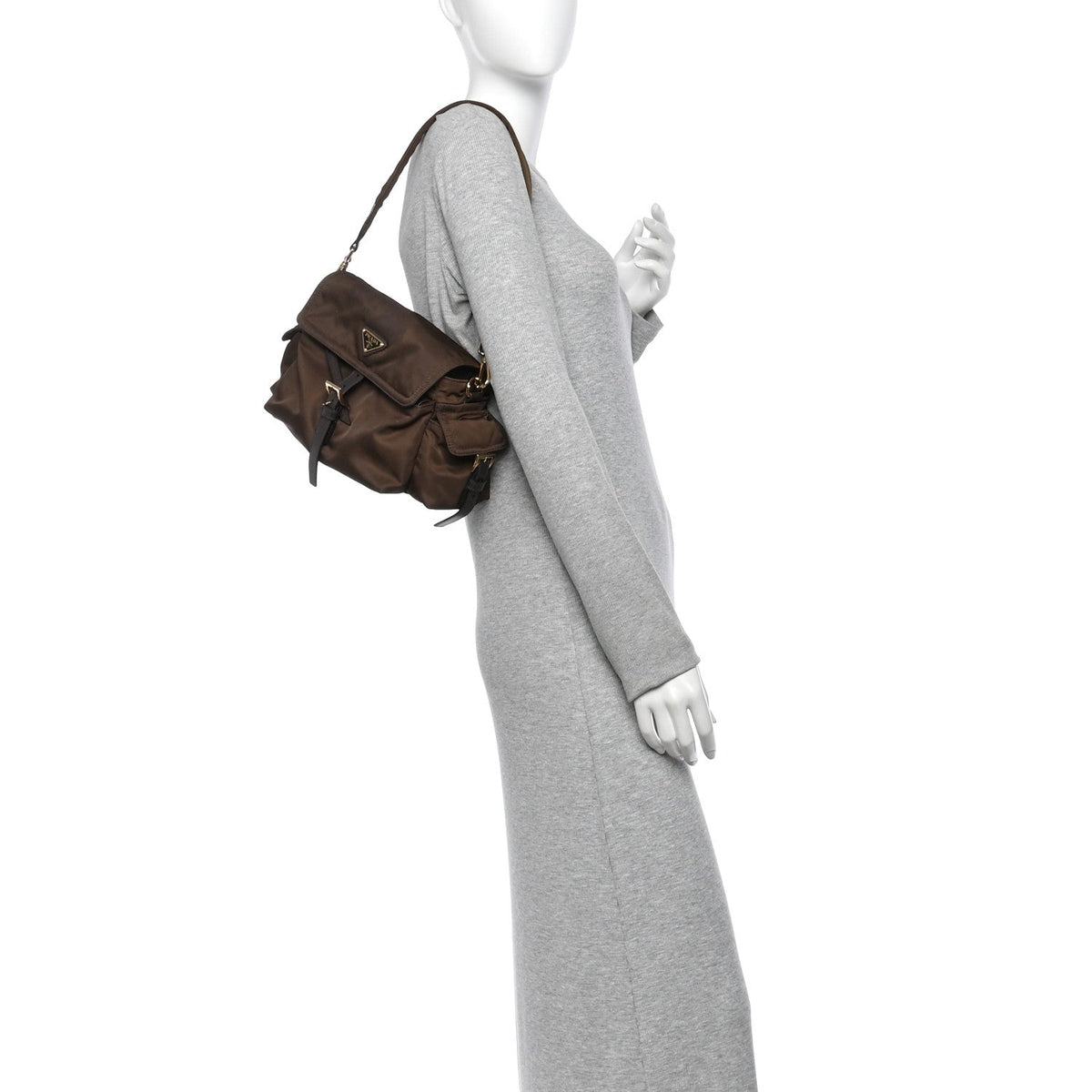 Prada Re-Nylon Medium Explore Shoulder Bag Bruciato