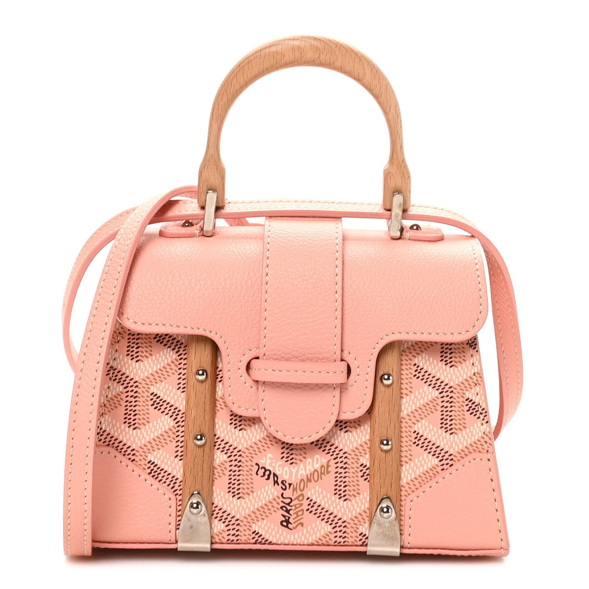 Goyard Goyardine Structure Nano Saigon Bag Powder Pink